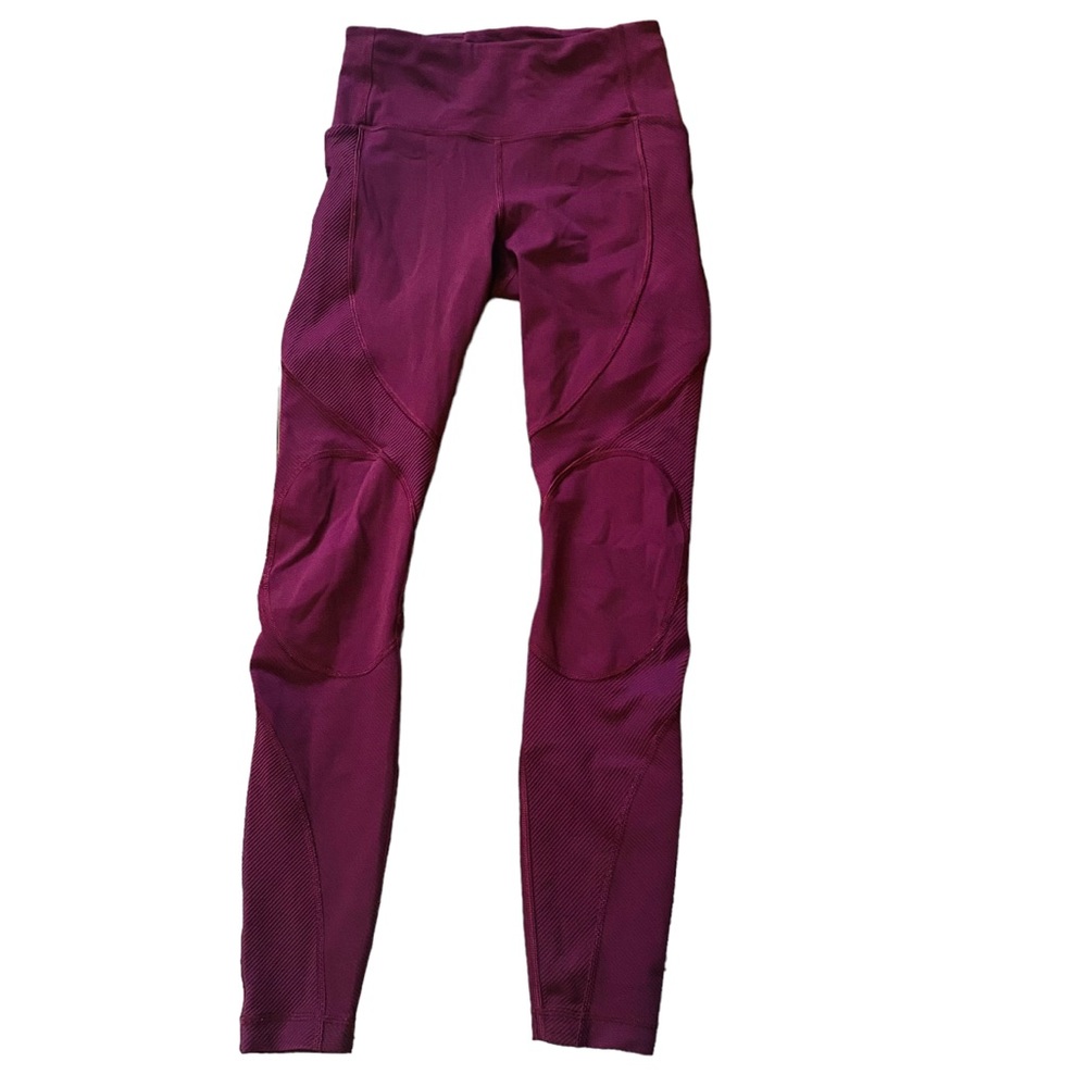 Lululemon On Repeat 7/8 Tight Leggings Eggplant Purple - Picture 5 of 9